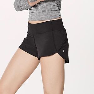 Lululemon black speed shorts